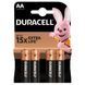 Батарейка Duracell Basic LR6/AA (4шт) (5000394127050) 5000394127050 фото 1