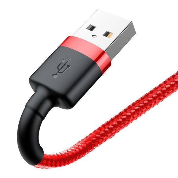 Кабель Baseus Cafule Cable USB For Lightning 2.4A 1m Red+Red (CALKLF-B09) CALKLF-B09 фото