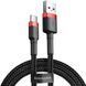 Кабель Baseus Cafule Cable USB For Type-C 2A 3m Red+Black CATKLF-U91 фото