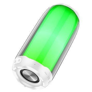 Портативна колонка HOCO HC8 Pulsating colorful luminous wireless speaker, 10W, White (6931474752864) 6931474752864 фото